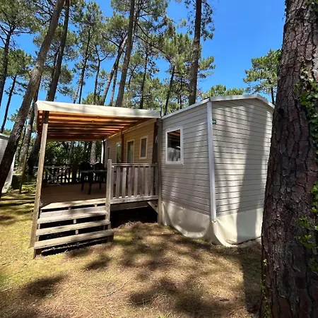 캠프장 Mobilhome Climatise - 3 Chambres- 7 Personnes - Les Oyats - 800m De La
